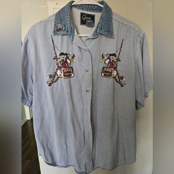 Let's Quizz again vintage top - Picture 2 of 4